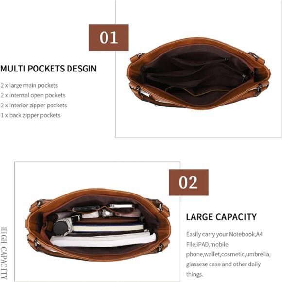 Purses for Women Shoulder Handbags Hobo Bags Tote Bag - Picture 4 of 7